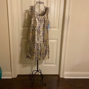Antonio Melani three tiered sequined dress.